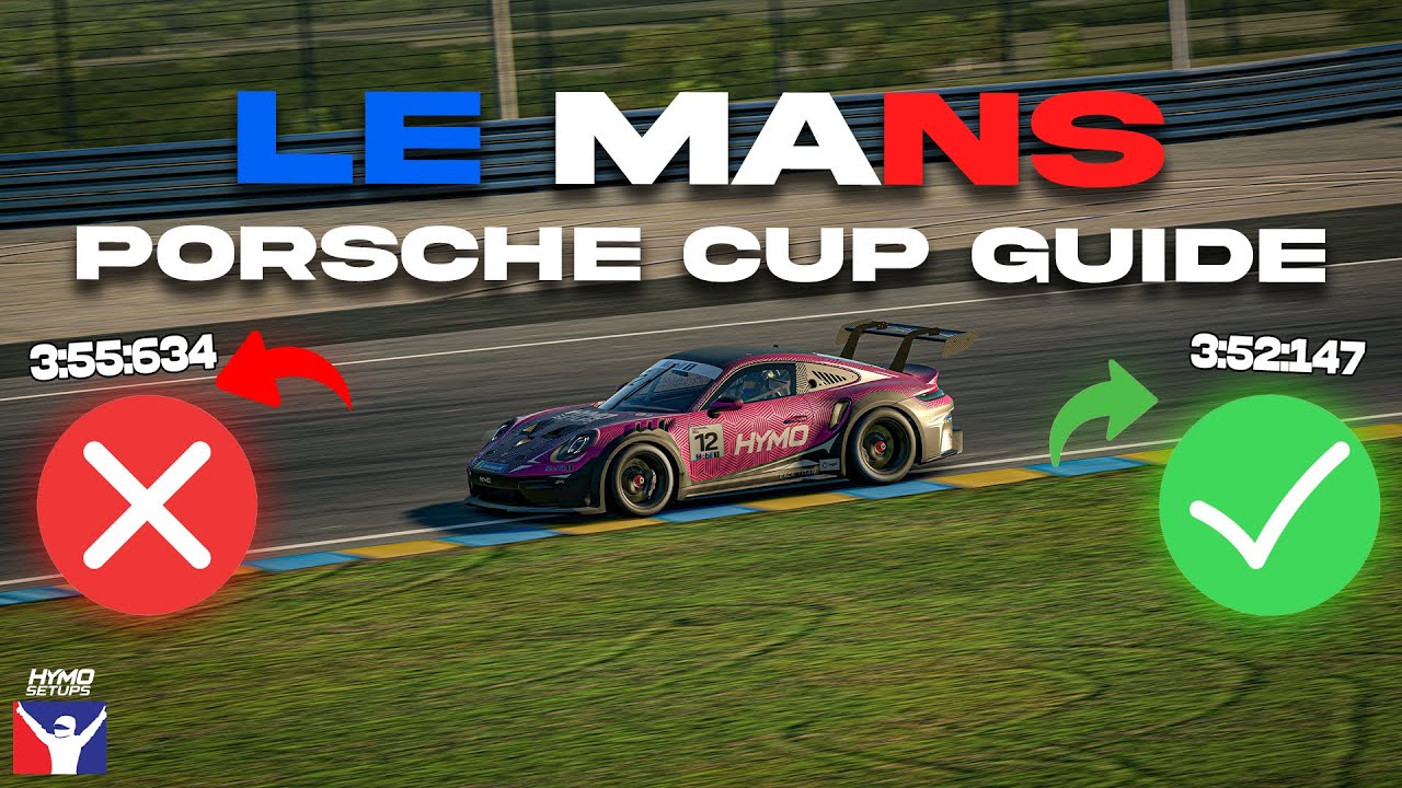 HOW TO DO LE MANS IN iRacing | Porsche Cup Track Guide & Tips