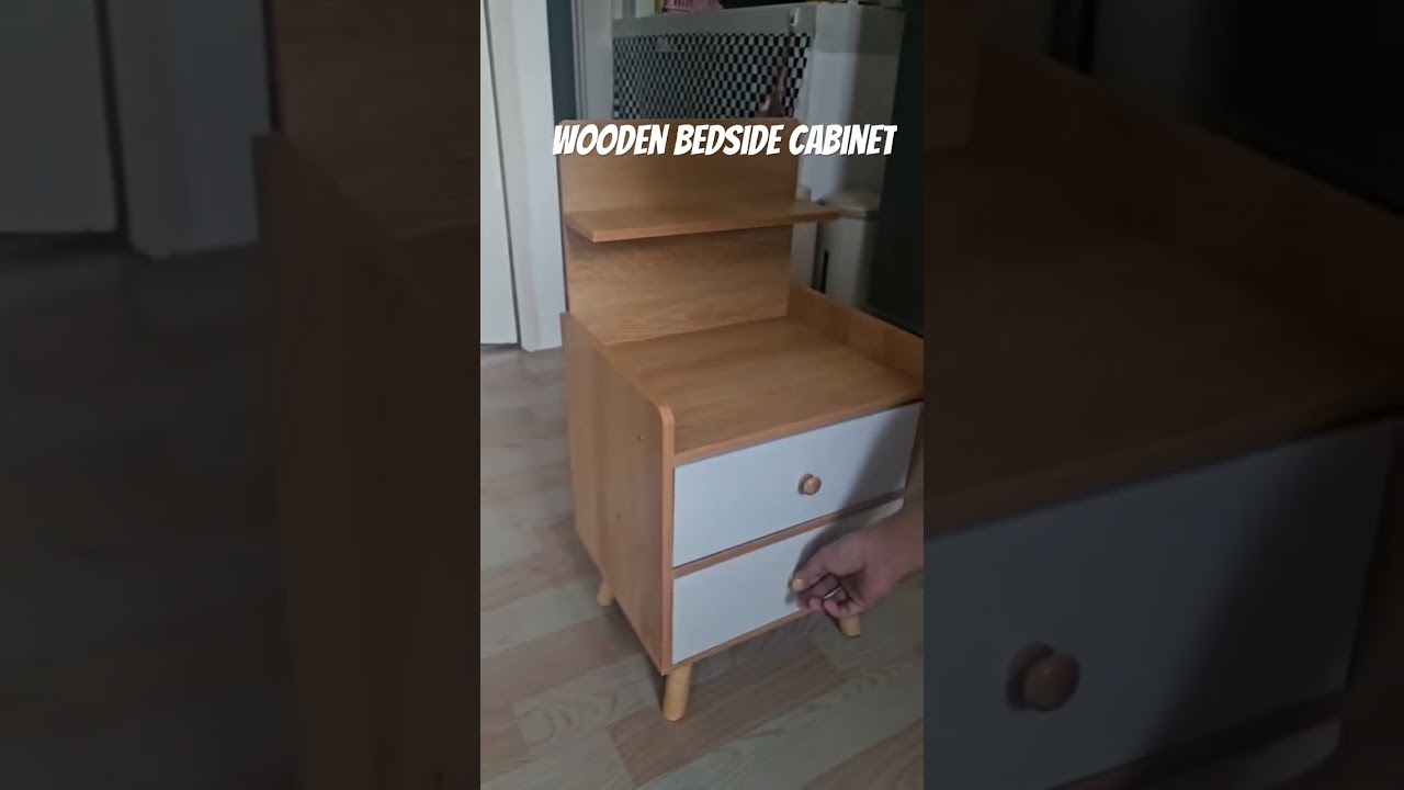 Wooden Bedside Cabinet 