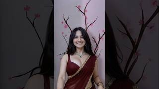 Mere Kaan Mein Hai Jo Baali ✨ | Saree Reel #shorts #saree #sareefashion