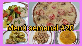 Menú SEMANAL #20 / recetas saludables y económicas para cada día