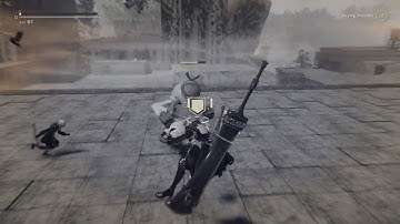 NieR: Automata - Father Servo Fight (Difficulty Hard - Passive Partner - No Healing items)