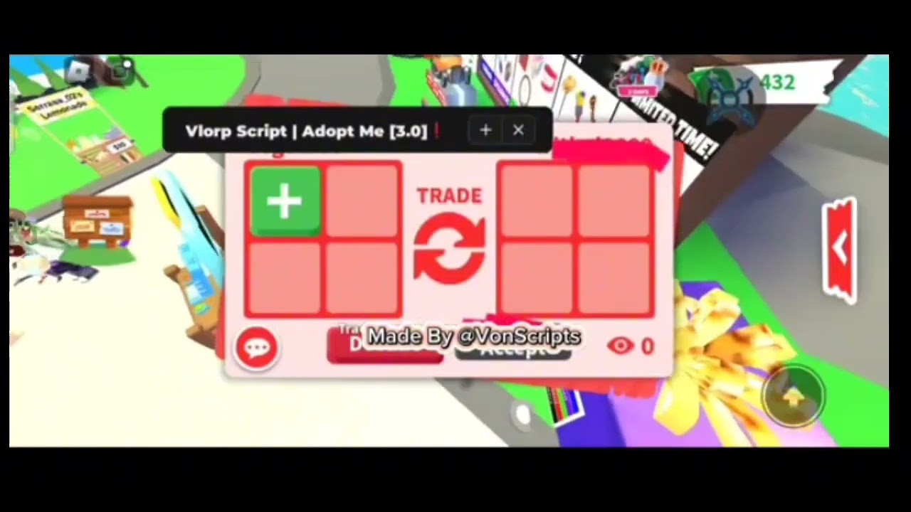 🐱❤️New Adopt Me Trade Freeze Script🐱❤️UPDATED!!!!!!