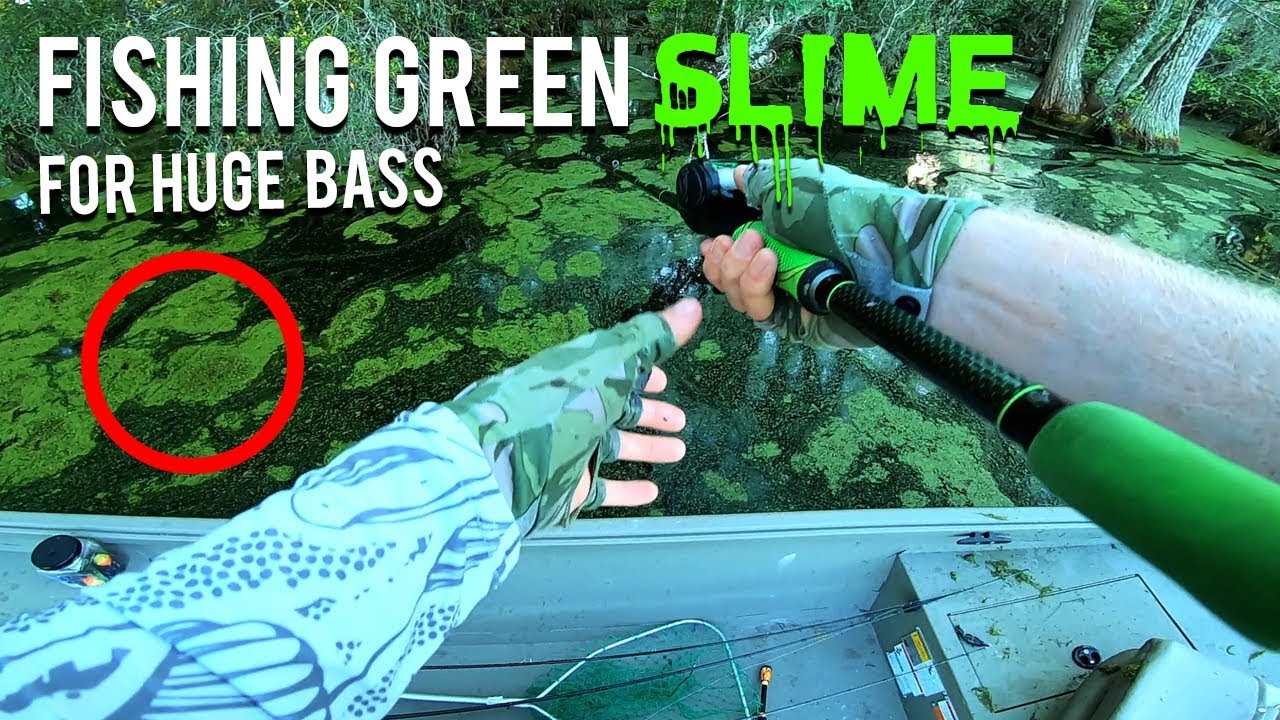 Fishing green slime for HUGE bass CRAZY BLOW UPS YouTube