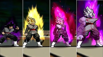 ALL TRANSFORMATION GOKU BLACK | DBZ SHIN BUDOKAI SUPER ULTIMATE | PPSSPP
