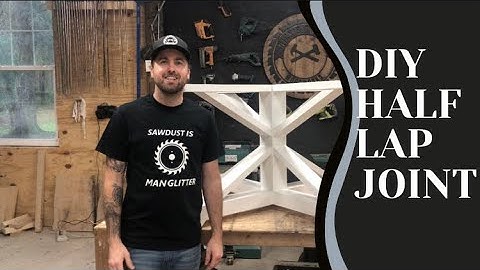 How to Make a Half Lap Joint (on a sliding miter saw)