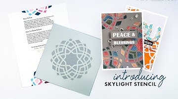 Altenew Stencils Intro - Skylight