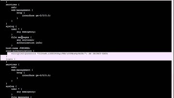 Juniper JUNOS Configuration Basics Lab 1 Part 1 Full Version