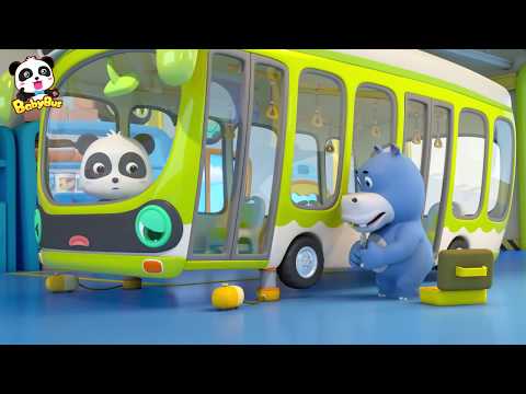 Lagu Video Bayi Panda Menjadi Sopir | Roda Di Bus Berputar-putar | Lagu Anak-anak | Bahasa Indonesia | Babybus Terbaru