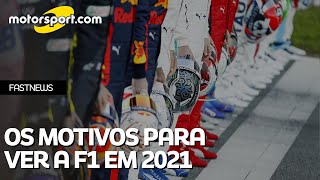 Confira DEZ motivos para ficar ligado na temporada de 2021 da F1