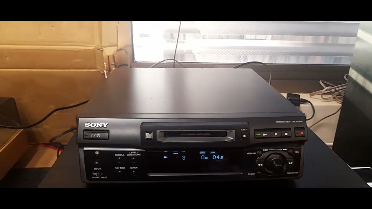 Minidisc Sony MDS-40 - YouTube