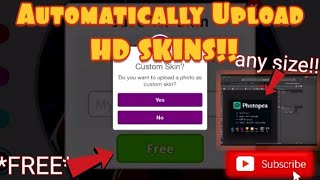 *FREE* How To Auto Upload Hd Custom Skins To Agario iOS | Solo Takeover! Vs Bigcode (Agar.io Mobile)