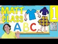 Preschool English Lesson with Matt - Number 1 - Clothing, Numbers, ABCs