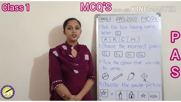 CLASS 1... SUBJECT: ENGLISH... MCQ