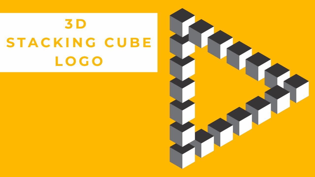 How to create 3D stacking cube logo on Corel Draw 2023 | tutorial for beginners