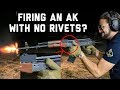 Test Firing an AK (With No Rivets??)