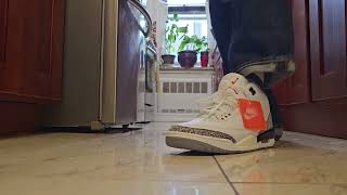 AIR JORDAN 3 RE-IMAGINED TRY ON REVIEW SIZE 12.5 (I AM A TRUE SIZE 12)