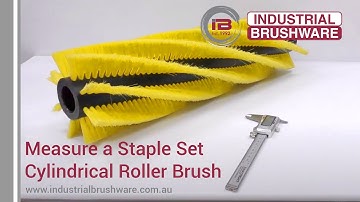 How to measure a Staple Set Cylindrical Roller Brush with a Helical or Helix pattern