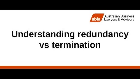 Understanding redundancy vs termination