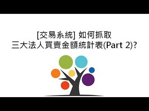 [交易系統] 如何抓取三大法人買賣金額統計表(Part 2)?