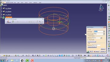 Steps to create revolve in Catia V5