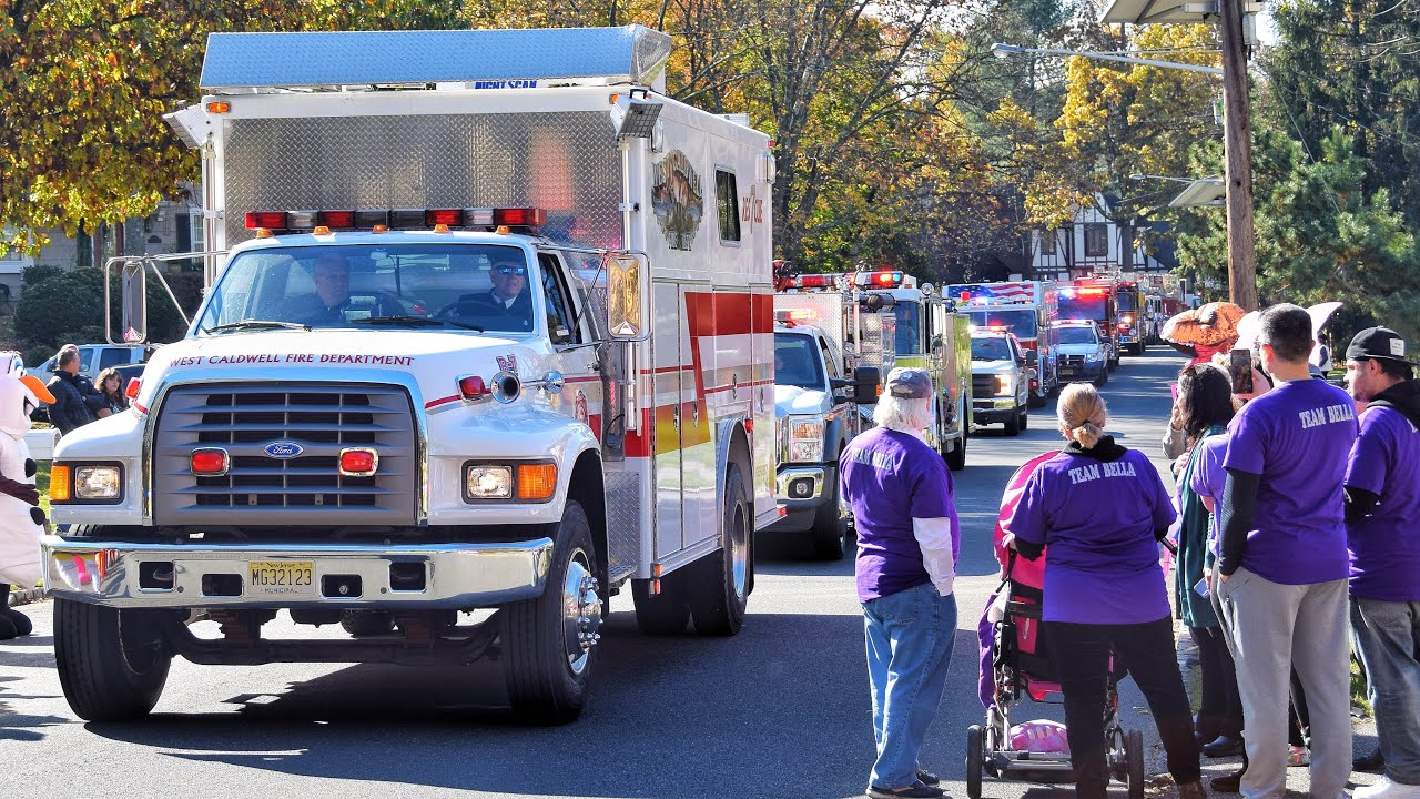 Lights And Sirens Emergency Vehicle Parade For Bella West Caldwell 11-7-21
