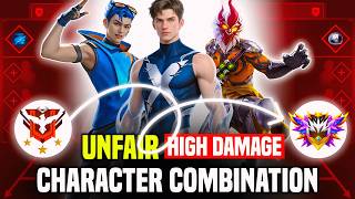 Unfair High Damage Character Combination | Best Character skill for Br rank