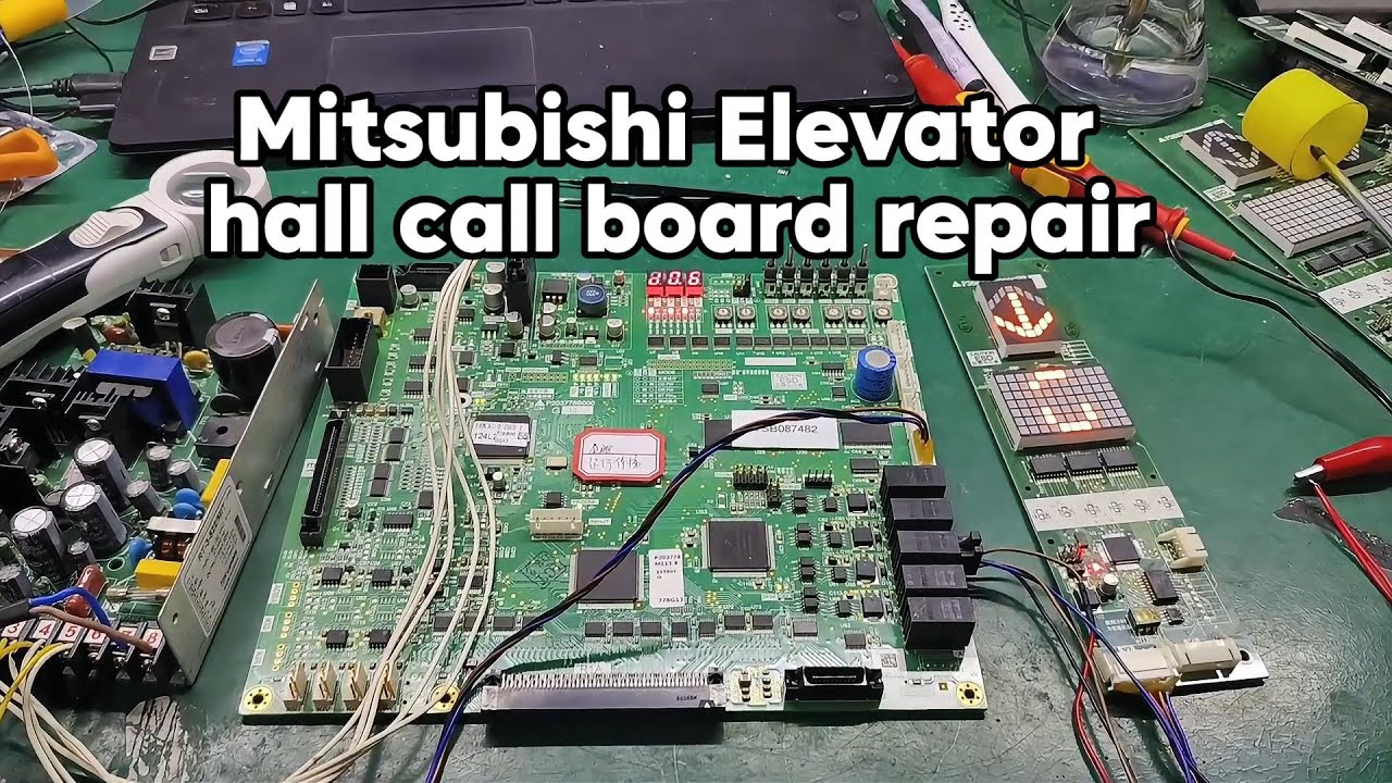 Mitsubishi elevator hall call board repair