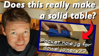Revisited! How to use a pocket hole jig for dowel joints!
