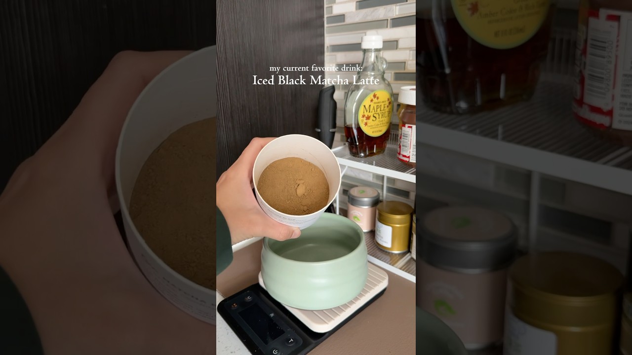 have you tried black matcha 😋 