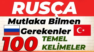 RUSÇA MUTLA BİLMENİZ GEREKEN 100 KELİME (Rusça Öğrenyorum)