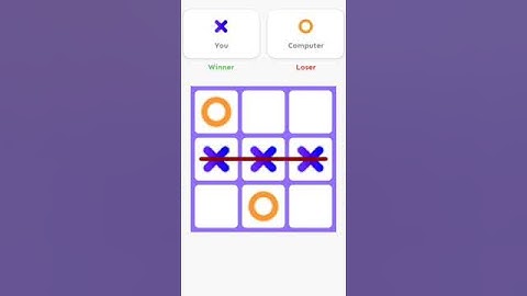 Tic Tac Toe Game Play | Tic Tac Toe - Classic XO #shorts