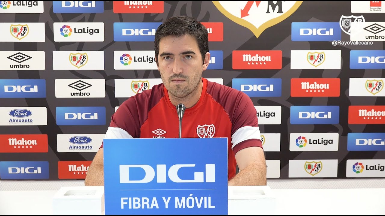 Andoni Iraola en la previa del Rayo - Getafe - YouTube