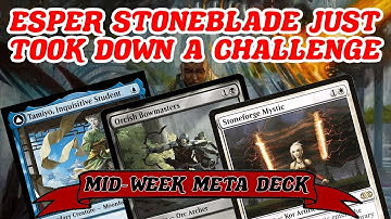 ESPER STONEBLADE JUST TOOK DOWN A CHALLENGE! Legacy Esper Stoneforge Mystic Midrange MTG