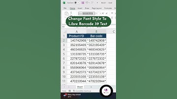 How to Create Barcodes in Excel | Excel Barcode Generator Tutorial | #excel #excelshorts