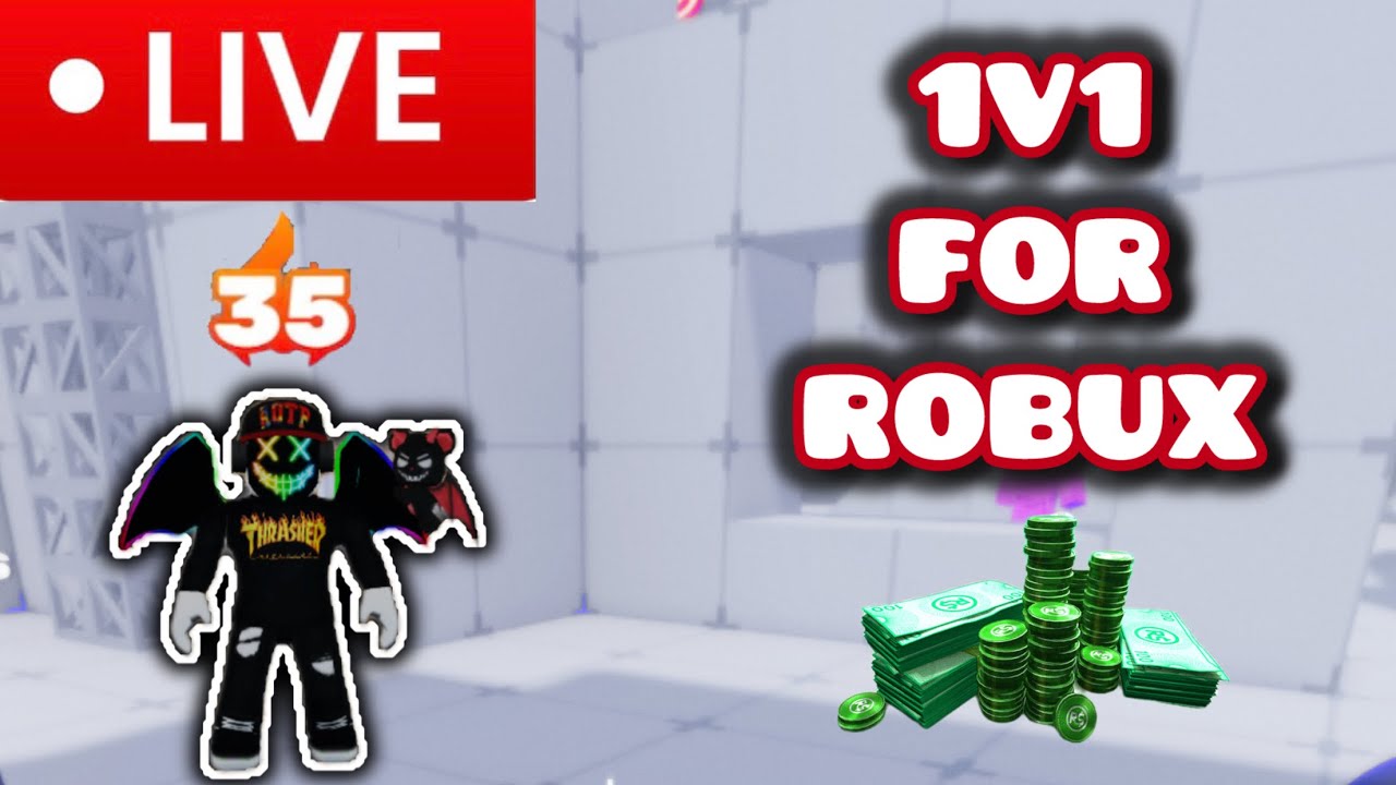 Rivals Robux 🔴 Roblox Rivals LIVE - 1v1s For Robux! - YouTube