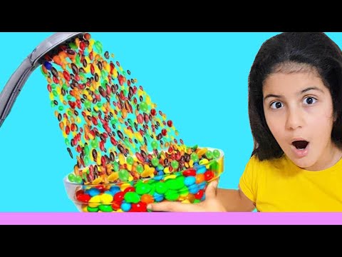 YAĞMUR pretend play Hand Shower m&m's.YAĞMUR نتظاهر اللعب .KARDEŞLER TV