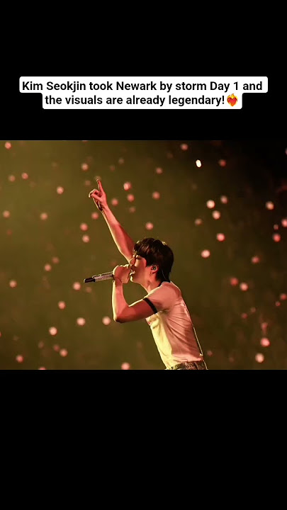 Kim Seokjin Shines Bright on Newark Day 1 | BTS Jin Concert Moments ✨💜 #BTSJin