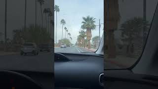 Rain in Palm Springs