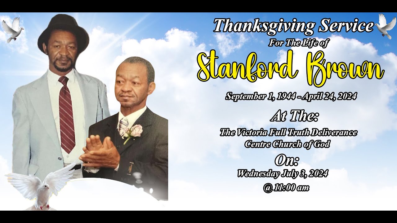 Stanford Brown Funeral Service (Official Video) - YouTube