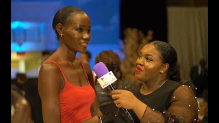 Miss World Uganda at the end of Emerge Fashion Show New York Fashion Week