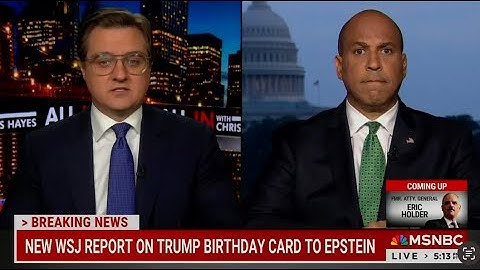 Trump's Letter to Epstein, and Emil Bove's Cover Up. Booker Speaks on Serious Threats to Democracy