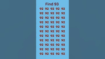 can you find 93 in 5 seconds? #wordpuzzlegame #game #mathematics #mindbendingquiz #puzzle