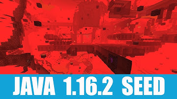 Minecraft Java 1.16.2 Seed: Get inside a nether fortress through a portal at spawn near village