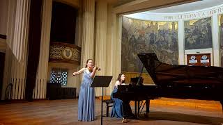 C. Franck - Sonata in A major for violin and piano | Maria Marica and Alexandra Segal