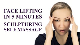 Face Lifting in 5 Minutes   Sculpturing Self Massage