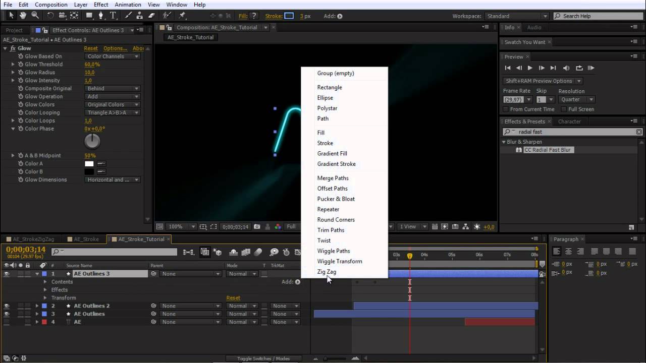stroke after effects