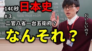 二官八省一台五衛府ってなんそれ！【140秒日本史#3】