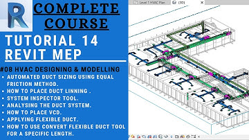 TUTORIAL 14 ||  HVAC DESIGNING & MODELLING #08 || REVIT MEP 2020