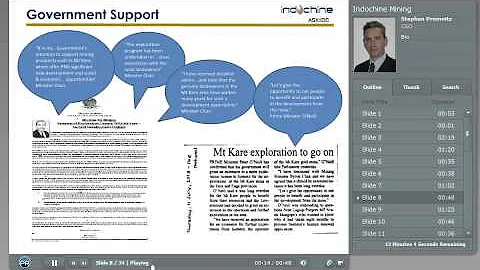 Stephen Promnitz of Indochine Mining
