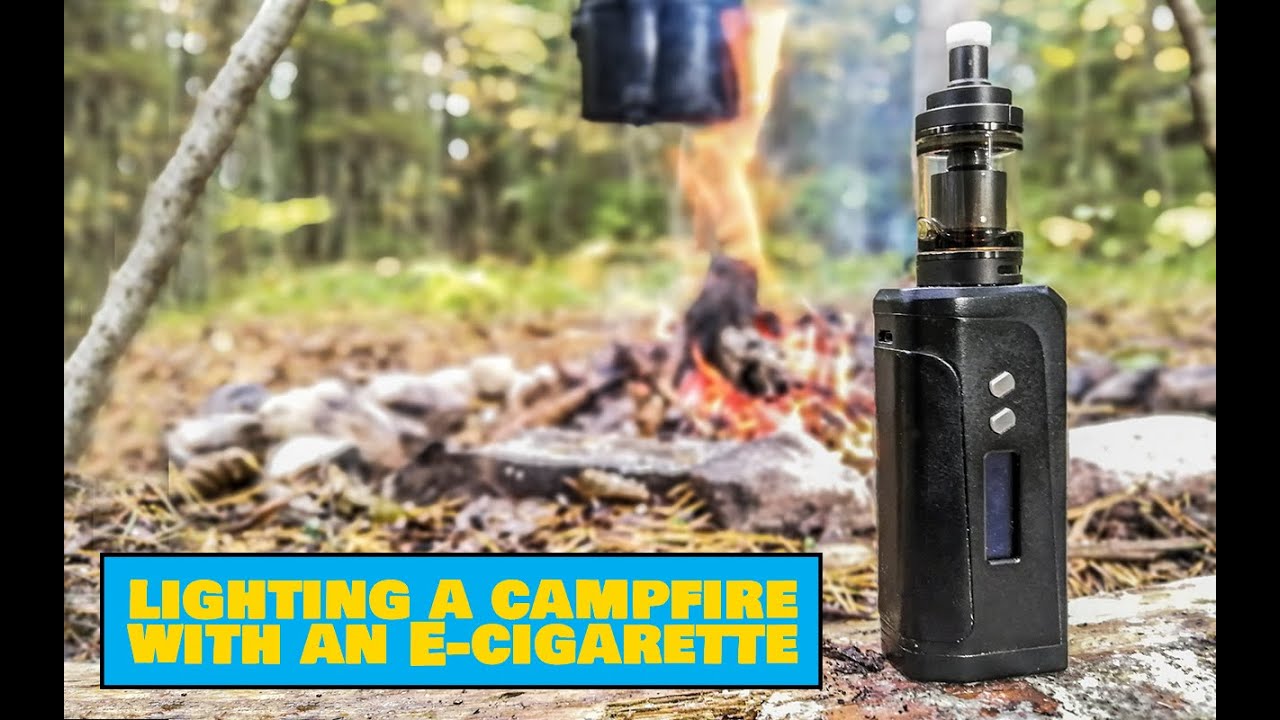 How to Light a Fire With an E-cigarette  Easy Outdoors Extreme Survival  Tips